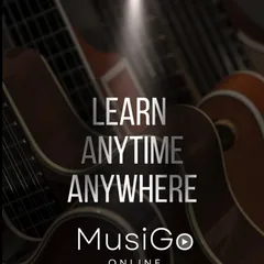 Learn music anytime, anywhere with MusiGo Online. This graphic highlights our new online model with a limited-time 20% discount on all learning packs.