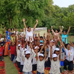 What a wonderful day celebrating International Yoga Day with the children from the Gyan Adhar NGO. Seeing so many happy faces filled with energy and peace reminds me why I do what I do. Har Har Mahadev.