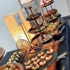 We love celebrating milestones with our clients. This elegant spread of canapés and desserts was prepared for a new Lamborghini owner, making the moment they received their dream car even more memorable.