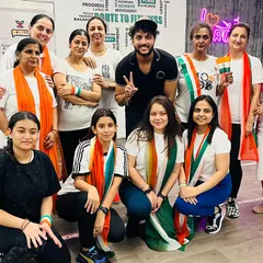 The energy was sky-high during our Independence Day event. It's moments like these that turn our fitness group into a family, celebrating national pride together.