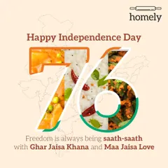 Happy Independence Day. To me, freedom is always being 'saath-saath' (together) with Ghar Jaisa Khana and Maa Jaisa Love. This bond should never break.