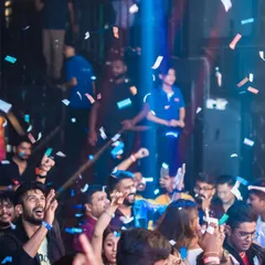 Confetti blasts are a regular feature, turning a great night into an epic one. The crowd's reaction says it all.
