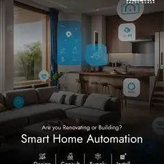 If you are renovating or building, I provide a complete end-to-end service. I design, consult, supply, and install your entire smart home automation system for seamless integration.