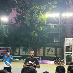 A professional player sharing his knowledge with the next generation. We organize these sessions to provide mentorship and motivation.