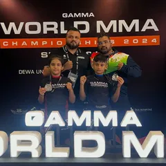 A proud moment with my world championship silver medalists, Mishty and Shivam. Their journey is a testament to their grit and the high-level MMA training we provide, preparing them for global competition.