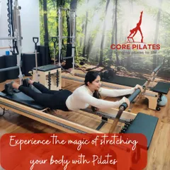 Experience the magic of stretching your body with Pilates. This client enjoys a deep stretch for the spine and shoulders, using the reformer to assist and control the movement.