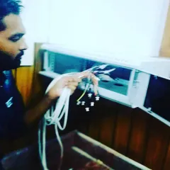 Getting the wiring right is one of the most important parts of a CCTV setup. I take the time to prepare and connect each cable properly inside the main equipment rack.