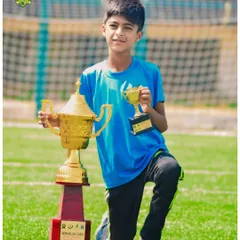 A young champion from our U-11 team with the WSM League runners-up trophy. We are proud of his contribution and dedication.