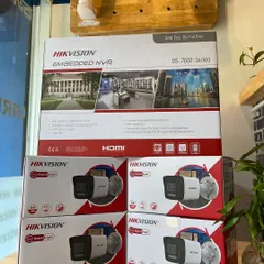 We source complete security system packages from trusted brands like Hikvision. This image shows a 4-channel NVR and multiple ColorVu cameras, which provide clear, full-color video even in low-light conditions.