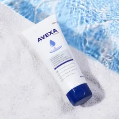 To convey the hydrating properties of this skincare cream, I placed it in clear, rippling water on a bed of white sand, creating a visual that feels both refreshing and pure.