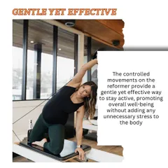 Our prenatal Pilates is gentle yet effective. The controlled movements on the reformer let you stay active without adding unnecessary stress to your body.