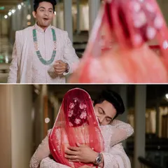 The groom's priceless reaction during the first look, followed by a heartfelt hug. Capturing the surprise and emotion of this private moment is one of the most special parts of my job.