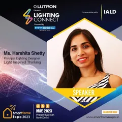 Sharing my knowledge is a huge part of what I do. Here I am as a speaker at the SmartHome Expo, where I presented on how light can be used to modulate and shape the feel of a space.