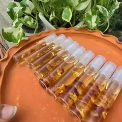 A closer look at the Lip Serum Oil rollerballs. They are easy to apply on the go for instant hydration.