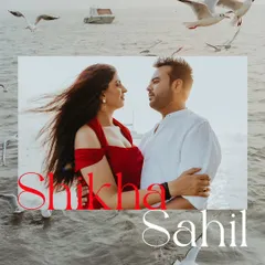 A stylish shot of the couple on a yacht, with seagulls and the open water creating a sense of freedom and romance. This is a popular choice for a unique Mumbai pre-wedding shoot.