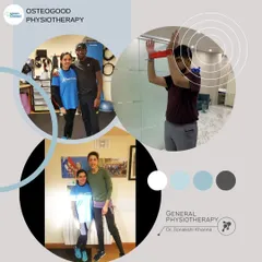 A collage showcasing moments at the clinic with my patients. With over six years of experience and more than 5000 happy patients, I am dedicated to helping the Rajinder Nagar community live a pain-free life.