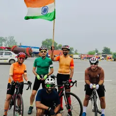 Riding with pride for our nation. This is from our Independence Day group ride, where we come together as a community to celebrate the spirit of India, with the tricolor flying high.