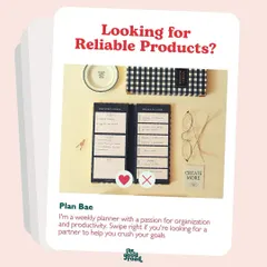 Meet "Plan Bae". This weekly planner has a passion for organization and is ready to be your partner in crushing your goals.