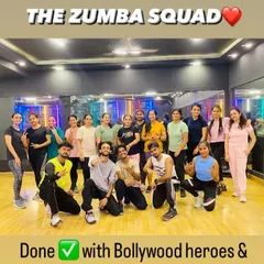 "The Zumba Squad" posing after a killer weekend workout. This is our amazing community of fitness and dance lovers.