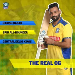 As a spin all-rounder for the Central Delhi Kings, my role is to contribute with both bat and ball. This is the versatility I bring to the team and teach to my students.