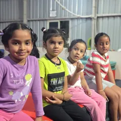A quick break between drills. The friendships formed at the gym are just as important as the skills learned, and we love seeing our students support one another.