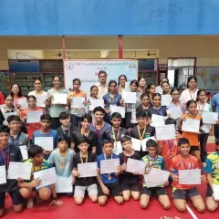 A proud moment for our academy. Here are our talented trainees celebrating their victories at the CISE Zone D Inter-School Badminton Championship, holding their well-earned certificates and medals.