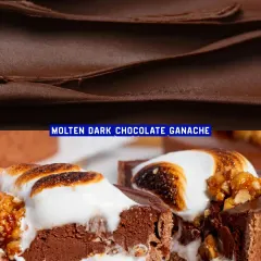 The molten dark chocolate ganache is rich, smooth, and deeply flavourful. I use high-quality chocolate for all my desserts.