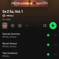 This is my debut EP, "SA 2 SA Vol. 1," a project that started as an idea back in 2021. It's my first body of work completely produced by me, weaving together Carnatic music and Amapiano. Each track is a different spiritual journey, available now on all streaming platforms.