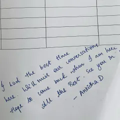I keep every note. This handwritten message from a client means the world to me and is a reminder of why I love what I do.