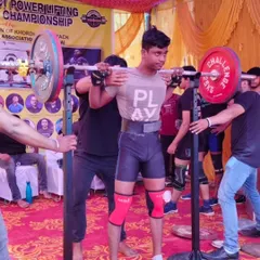 The walkout of a competition squat. Confidence and a solid setup are half the battle.