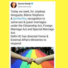 Announcing a legal petition seeking recognition for same sex and queer marriages under the Citizenship Act, Foreign Marriage Act, and Special Marriage Act. This is a foundational step towards marriage equality in India.