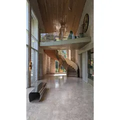 Here is how my work can live within a home. This site-specific installation was created for a private residence in Pune, designed to flow with the architecture of the spiral staircase and become a living part of the home's daily life.