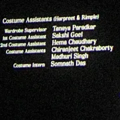 Seeing my name in the credits for 'Heeramandi' as a Costume Assistant. This is a professional milestone I'm incredibly proud of and a testament to the hard work our entire team put into this beautiful series.