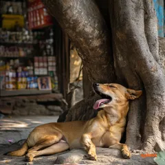 A quiet Sunday in Kolkata. This is the story of Bhola, a street dog, and Hari, a pan shop owner, who find a small oasis of peace in each other's company.