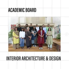 A photo of the academic board for Interior Architecture & Design at IIAD, which I am thrilled to be a part of. I am passionate about shaping young minds and nurturing the next generation of design professionals.
