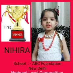 Here is the first-place winner of our National Level Competition. Her storytelling performance was captivating and earned her the top trophy.