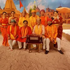 A group photo from the set of a spiritual musical TV show based on Bhagwan Shri Ram. It was an honor to be part of a project that celebrates our devotion and culture on a national platform.