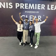 Celebrating a successful Tennis Premier League with my fellow physiotherapists. Our team worked tirelessly behind the scenes to ensure all players could perform at their peak throughout the tournament.
