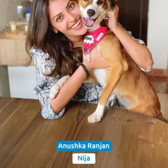Anushka Ranjan with her beautiful indie, Nija. Seeing this bond reinforces our belief that every dog deserves a loving home.