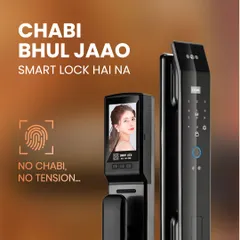 Forget the key, you have a smart lock now! This is the solution to the old problem. With facial recognition and fingerprint access, there's no key, and no tension.