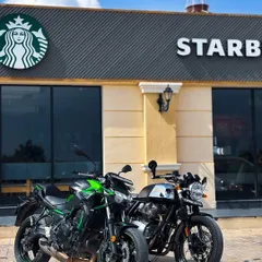 We're all about igniting bonds and cherishing memories. Tag your riding buddies who make the journey special, just like this stop at our Starbucks.