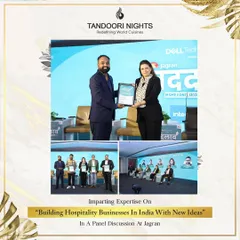 Our co-founder speaking on a panel at a Jagran business conclave about "Building Hospitality Businesses In India With New Ideas," reinforcing our position as industry experts.