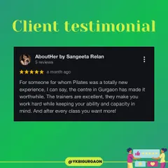 "The trainers are excellent, they make you work hard while keeping your ability and capacity in mind. And after every class you want more!" This is the vibe I strive for.