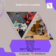 This flyer provides details for one of our robotics classes in Khar. We focus on teaching kids aged 7-9 about motors, sensors, and simple machines through interactive and engaging building projects.