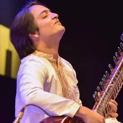 Lost in the melody during my performance in Kolkata. When I play a raga, I try to immerse myself completely in its emotion and essence.