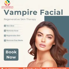 The Vampire Facial, a form of regenerative skin therapy, is one of our most popular treatments. It promotes a natural skin glow, helps remove acne and scar marks, and regenerates the skin.