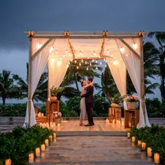 A perfect proposal against the dramatic backdrop of the Mumbai monsoon. I help plan and capture these once-in-a-lifetime moments, ensuring the setup, lighting, and atmosphere are just right for when you pop the question. This shot shows how we can turn even a rainy day into a cinematic memory.