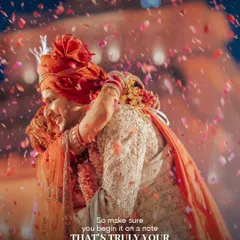 Beyond the grandeur and the decor, a wedding is about pure, unscripted emotion. This embrace, showered in petals, is the kind of timeless memory we strive to create for every couple.
