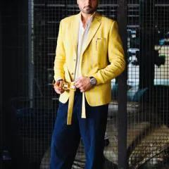 A powerful portrait of Harbhajan Singh in the custom ZOOP blazer. This image captures the distinctive craft and dapper style that defines my bespoke work.