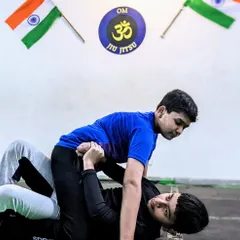 Practice, practice, practice. This photo shows two of our students drilling a grappling technique. Repetition is key to making these moves second nature, so they can be used effectively when needed.